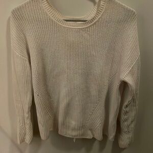 white ribboned sweater!